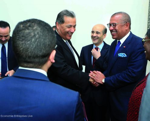 Driss El Azami, Tarik Sijilmassi et l’Ambassadeur Dwight Bush- Economie Entreprises Live